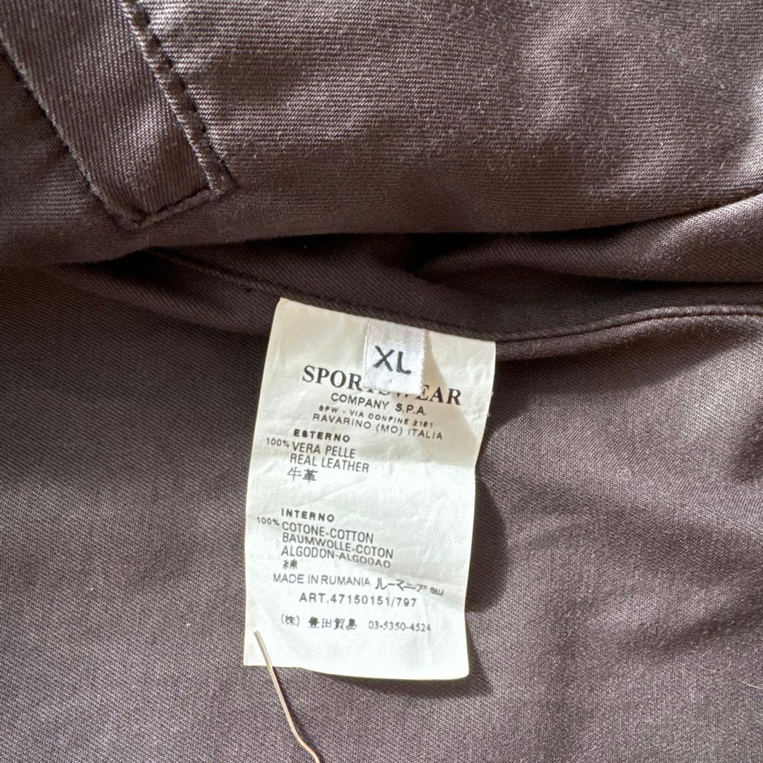 STONE ストーンアイランド レザーライダースジャケット XL 黒