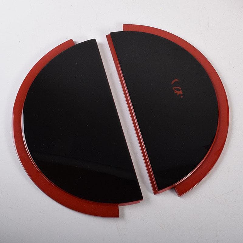 輪島塗　浜木松峰　朱塗銀タガ　手桶水指　堀内宗完(兼中斎)極め箱　VR8538H