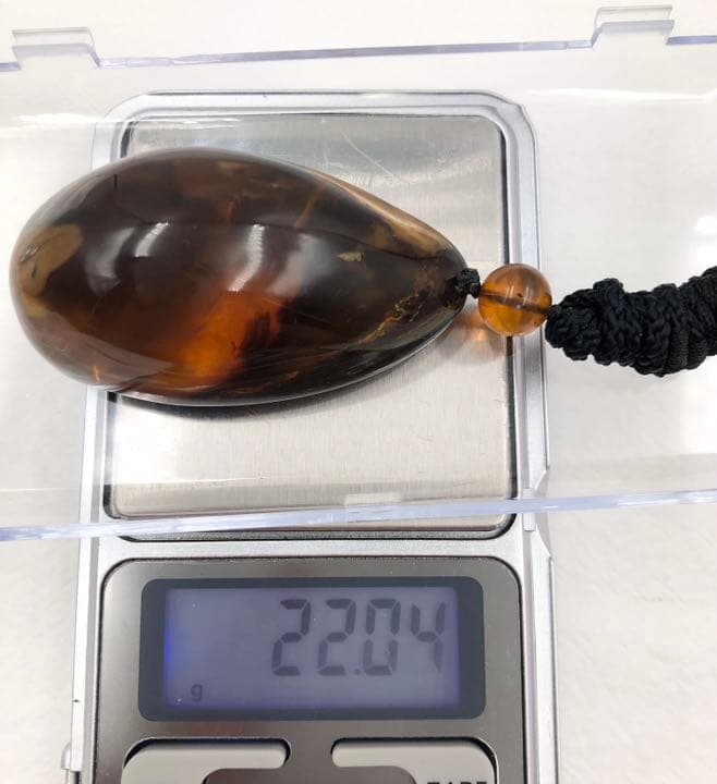 琥珀 植物入り アンバー 琥珀ネックレス 天然石 プレゼント