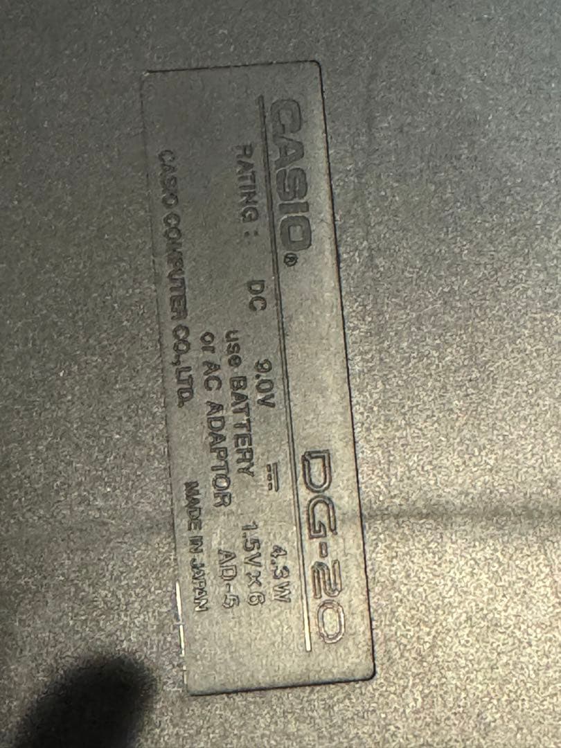 CASIO DG-20 デジタルギター ブラック