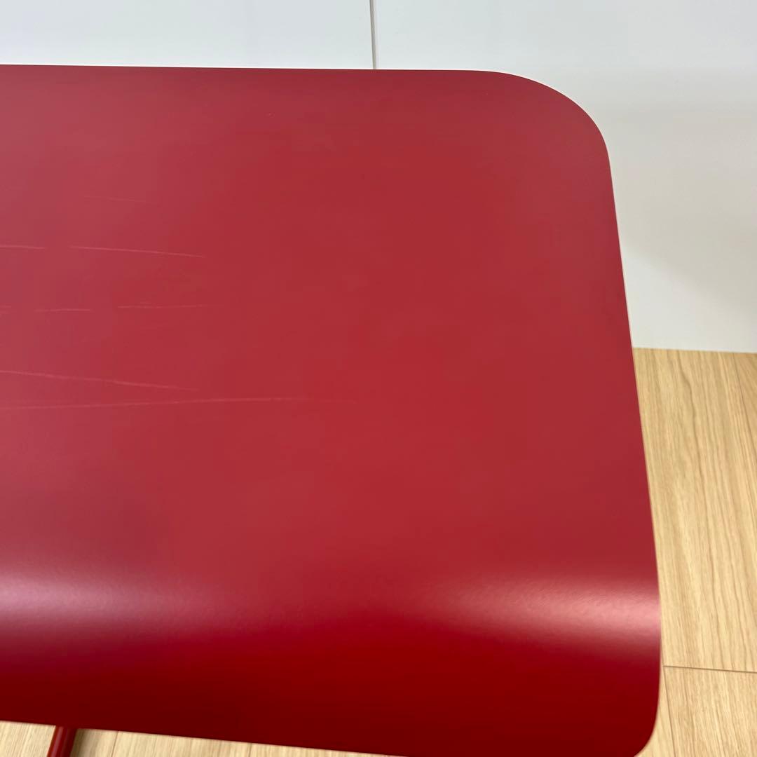 Knoll ノール トボガン プルアップテーブル メラミン天板　レッド　赤