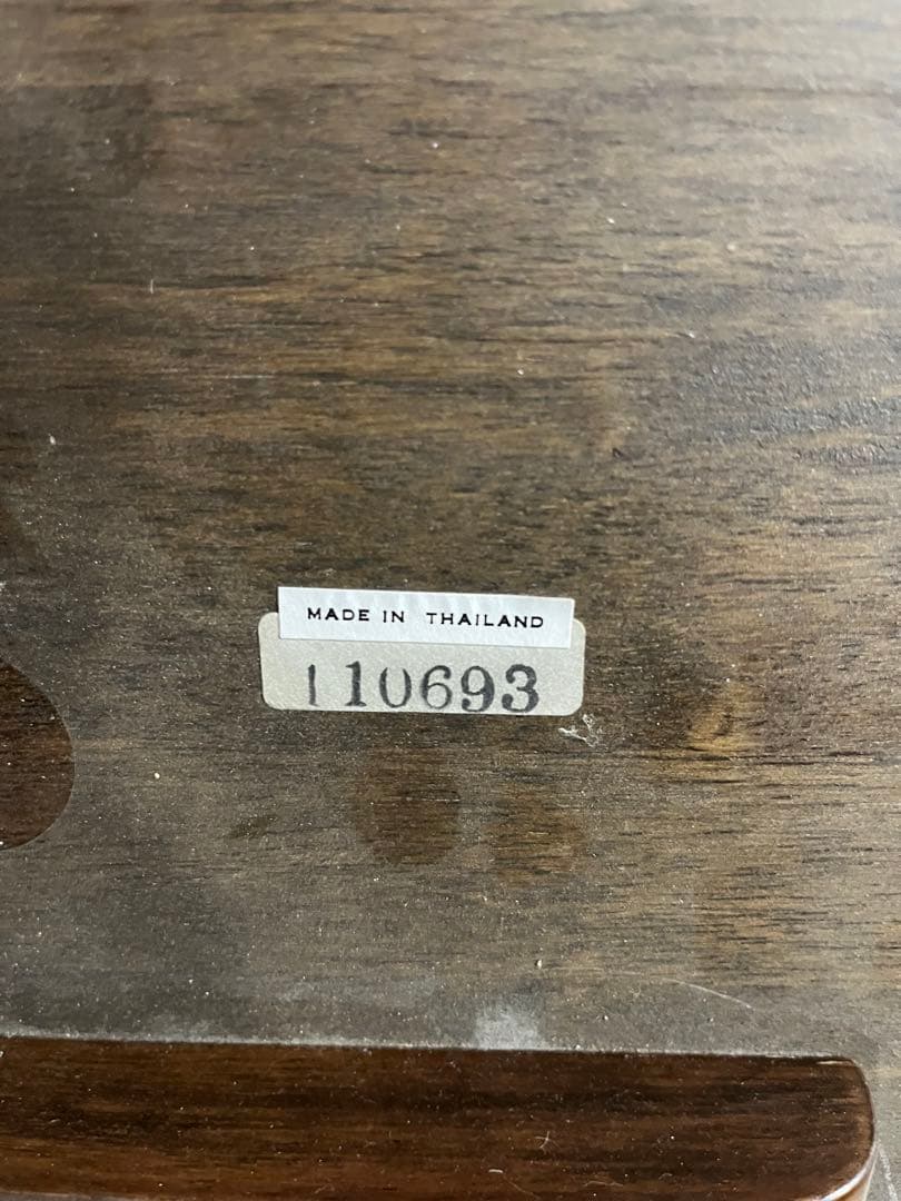 【アンティーク】木製丸型カフェテーブル　サイドテーブル