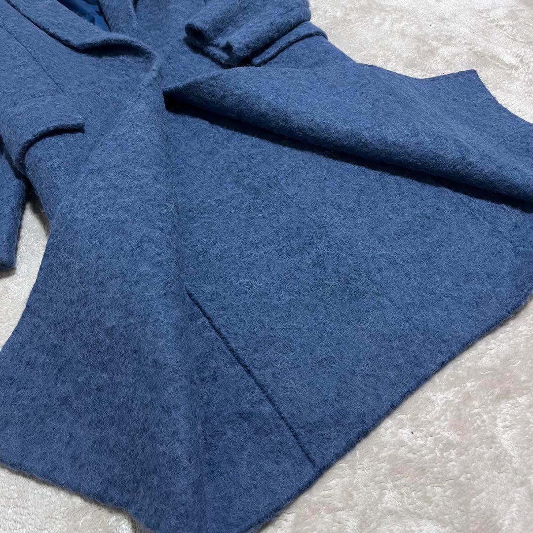 Jasmine　　デプレ　アルパカ、ウール　シャギー　ロングチェスター