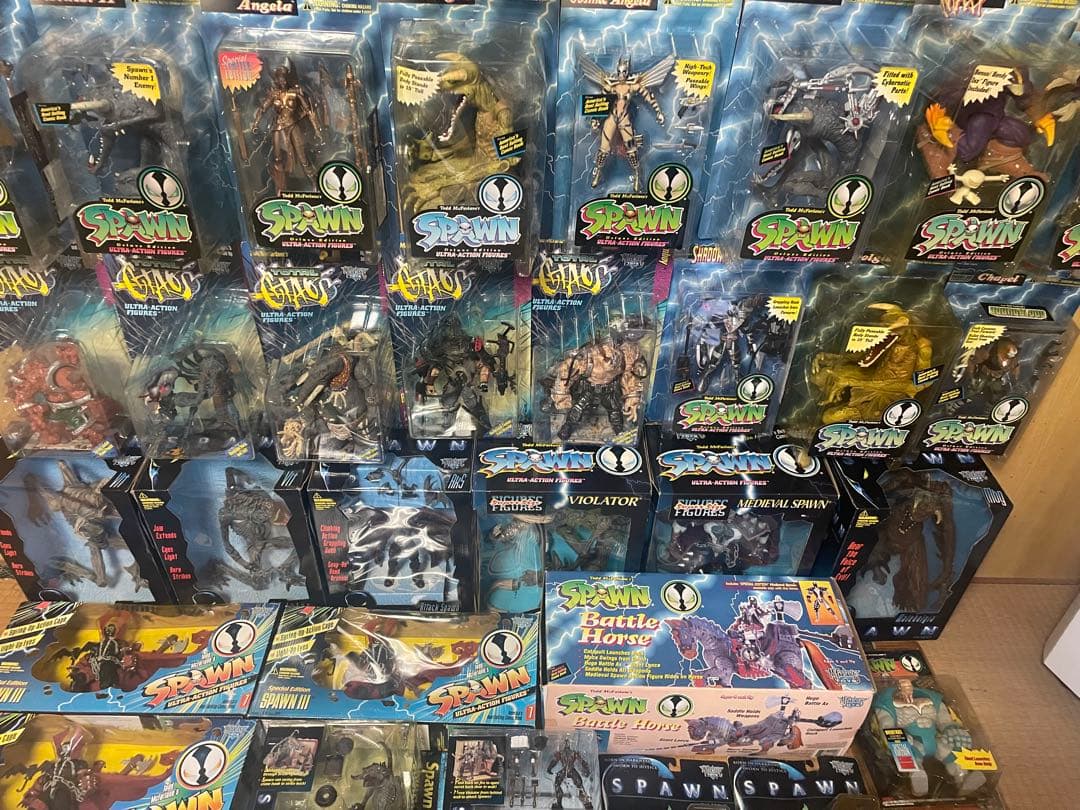 引退品　spawn アメコミ　フィギュア　レトロ　レア　まとめ売り　６８個