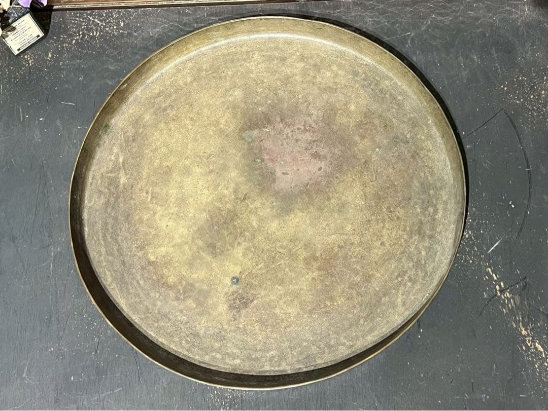 真鍮 パレット トレイ アンティーク インテリア ビンテージ 希少