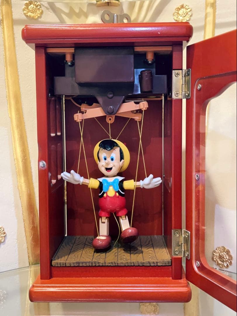 激レア ディズニー ピノキオ マリオネット オルゴール ライト 置物 入手困難