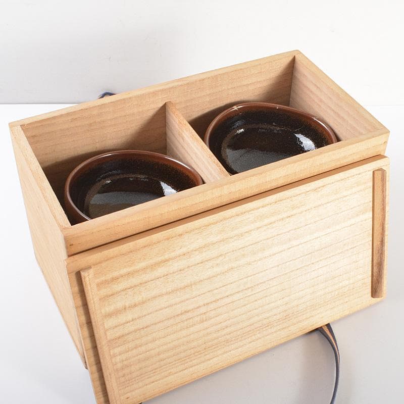 茶道具　桃の里窯　藤原敬介（恭助）作　天目向付　共箱　V　R6698F