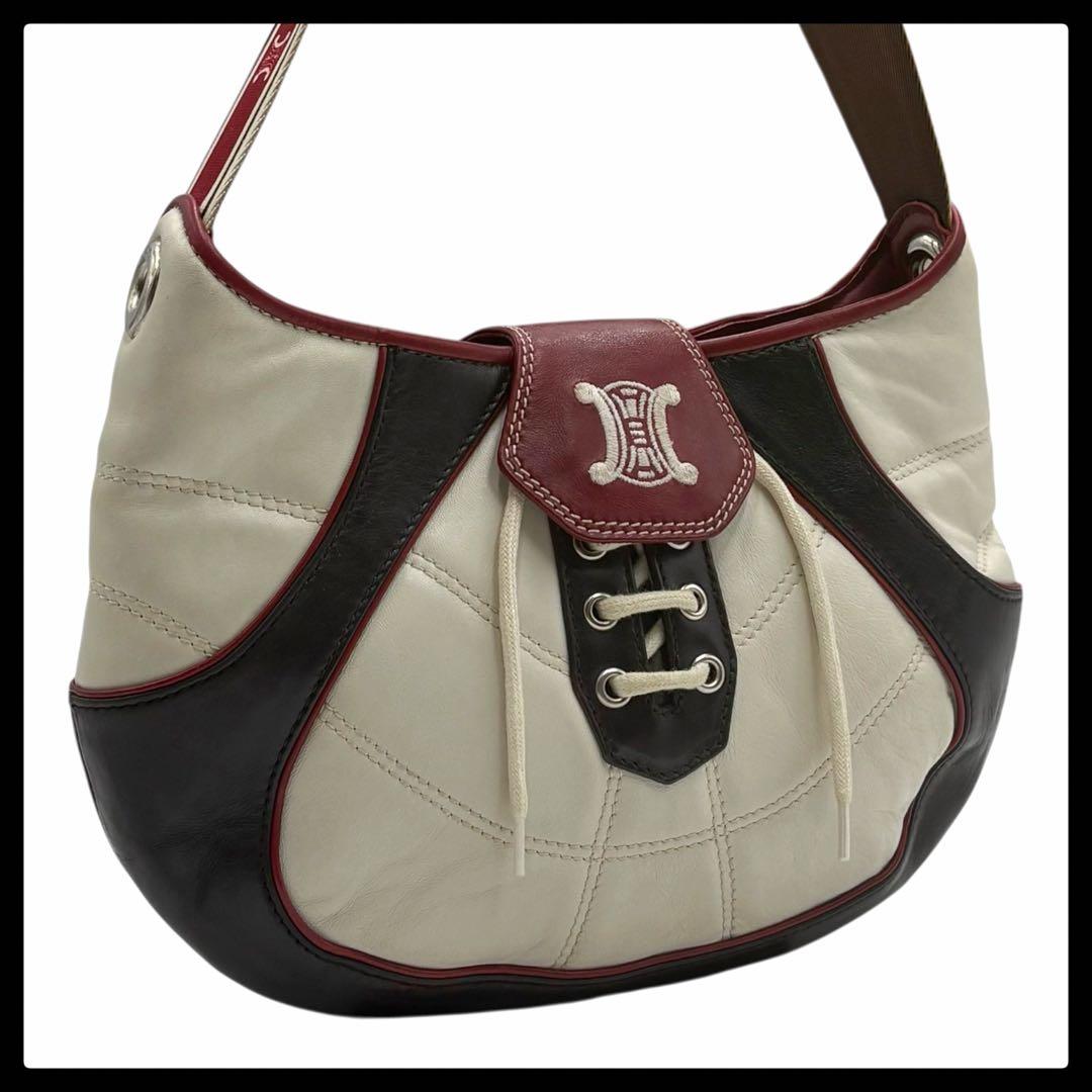 6184 美品 セリーヌ トリオンフ 2002年記念日韓ワールドカップ バッグ