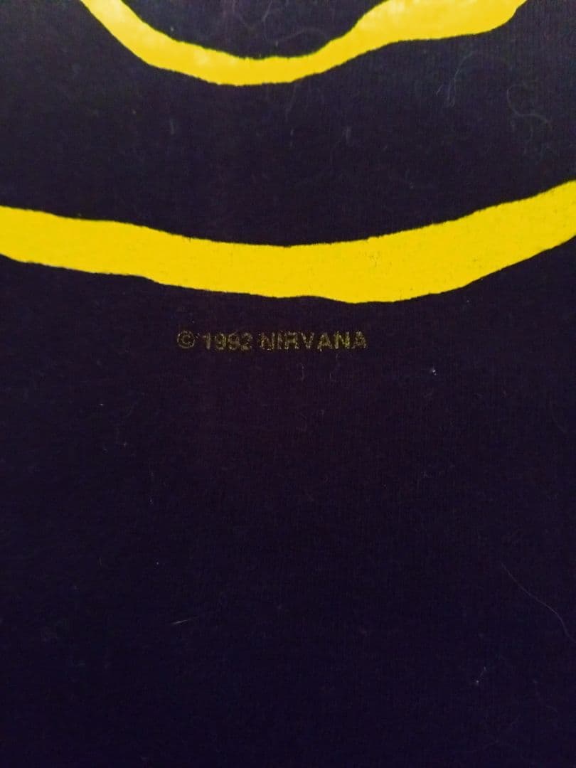 NIRVANA スミルースマイル Tシャツ 黒