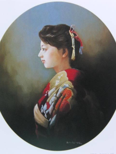 上尚司、はたち、希少な画集より、新品高級額・額装付、状態良好