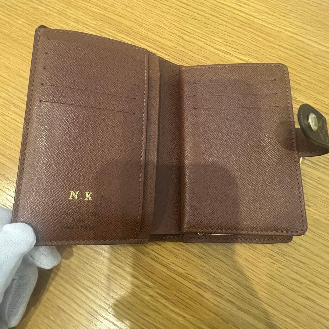 ◆Louis Vuitton ルイヴィトン 二つ折り財布 モノグラム ネーム入◆