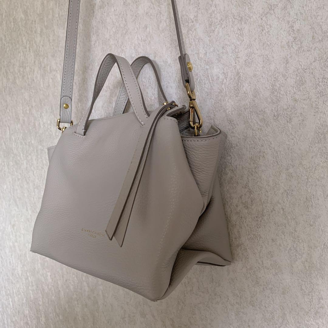 ジャンニキャリーニ　オリガミ　S グレー　ショルダーバッグ　2way 阪急百貨店