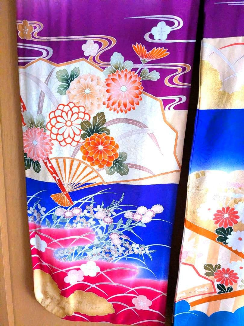着物　振袖　和装　金箔　成人式　結婚式　晴れ着