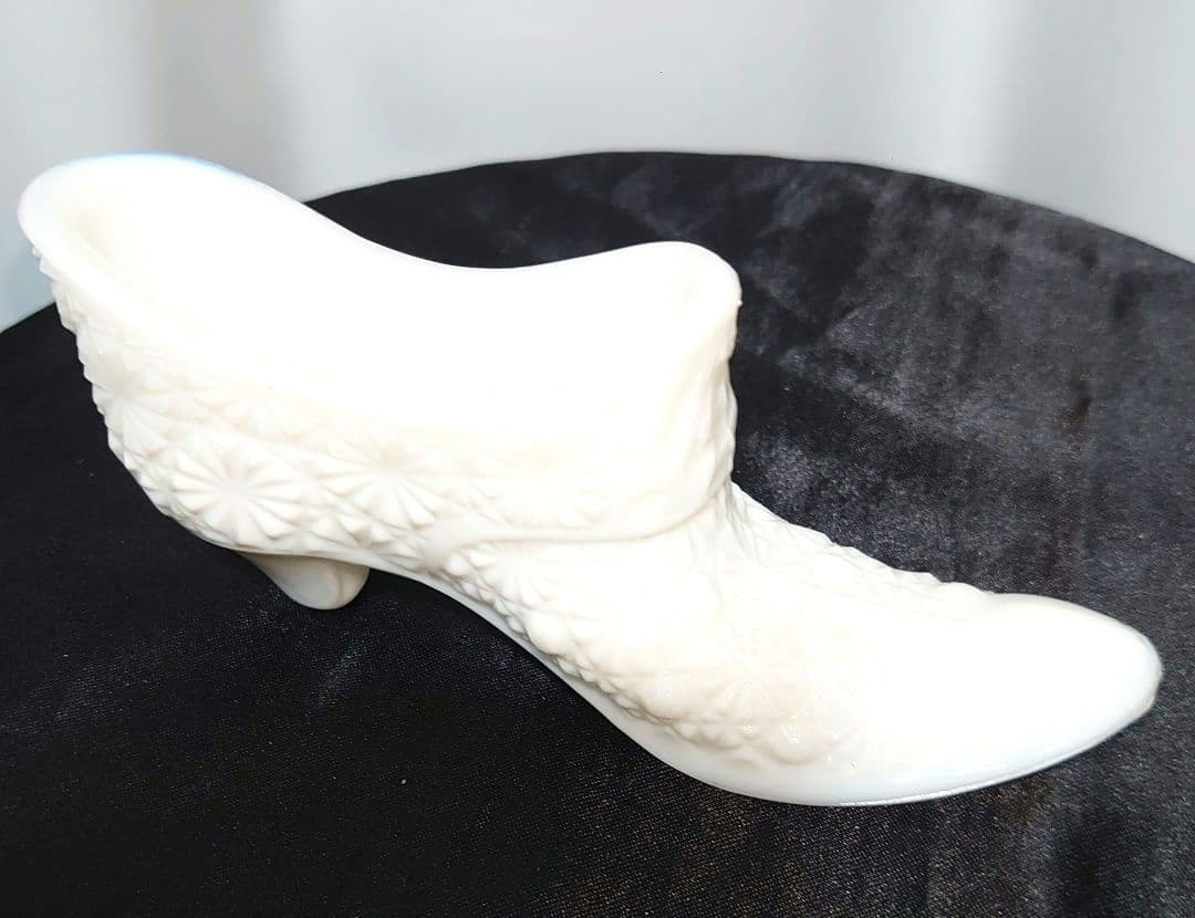 60 -70代 フェントン シューズ オパール ミルク デイジー柄 2つバラ売可