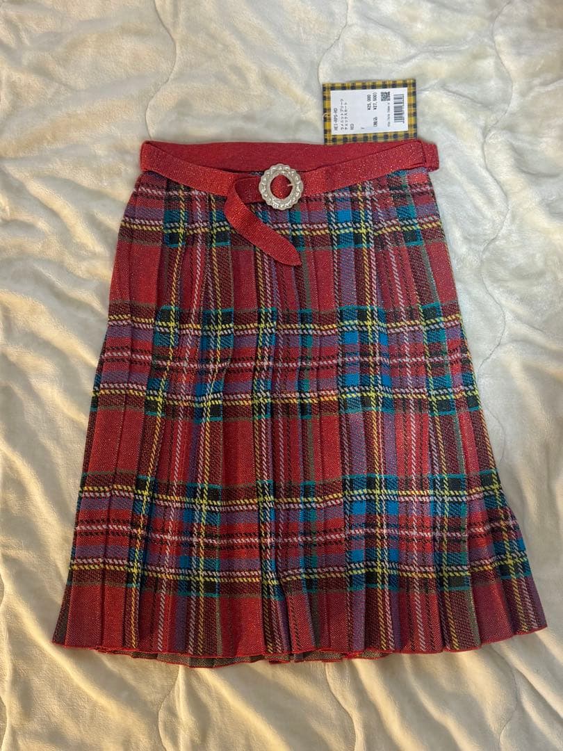 HEIHEI チェック柄 プリーツスカート