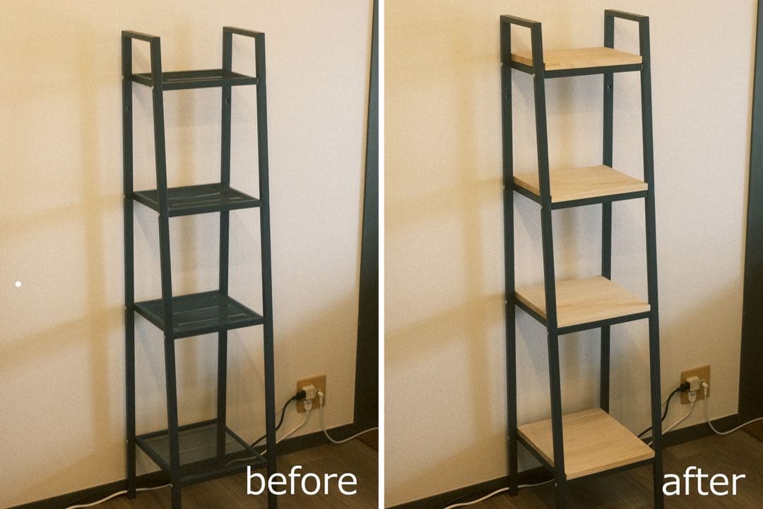 棚板　IKEA LERBERG（レールベグ）用　セット