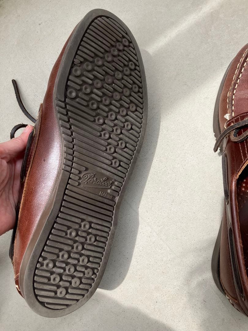 パラブーツ ブラウン デッキシューズ UK7.5