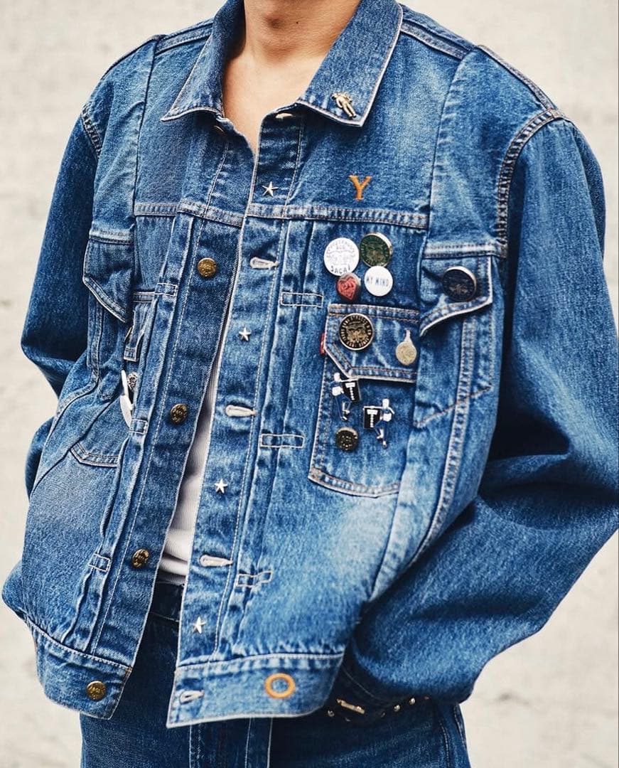 sacai サカイ リーバイス ノベルティ バッチ 青山店 限定 Levi’s