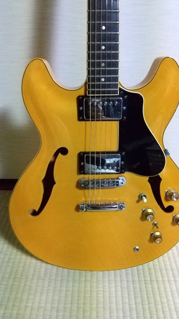 Yamaha エレキギター イエロー セミホロウタイプ