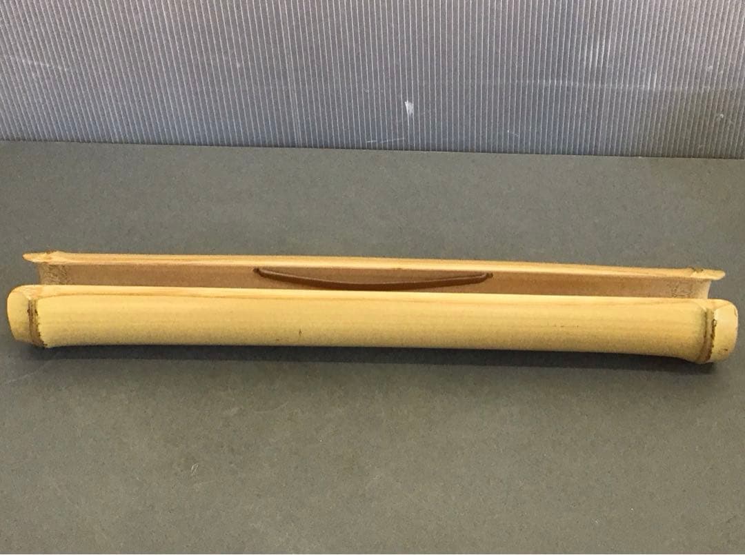 K茶道具　竹製　軸巻上(掛軸の長さ調整する時に) 紙箱　S978KJ