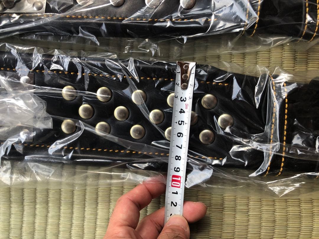 スタッズデザイン　犬　首輪（複数色）大型犬