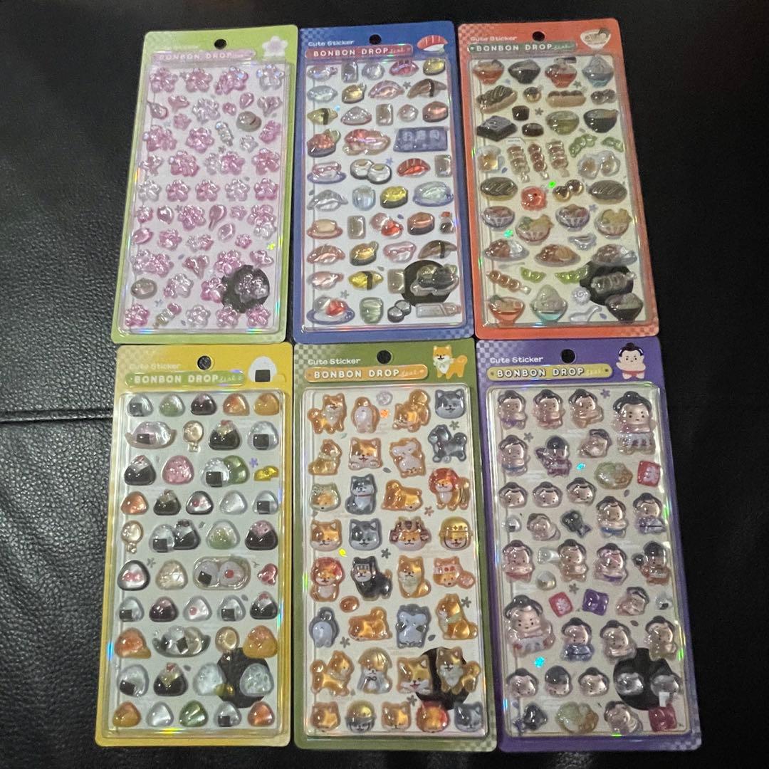 ボンボンドロップ　シール　和柄