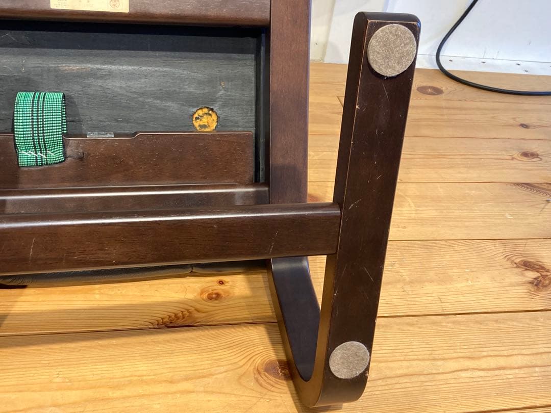 画像29枚 冨士ファニチア ブラック 本革 レザー オットマン スツール リク