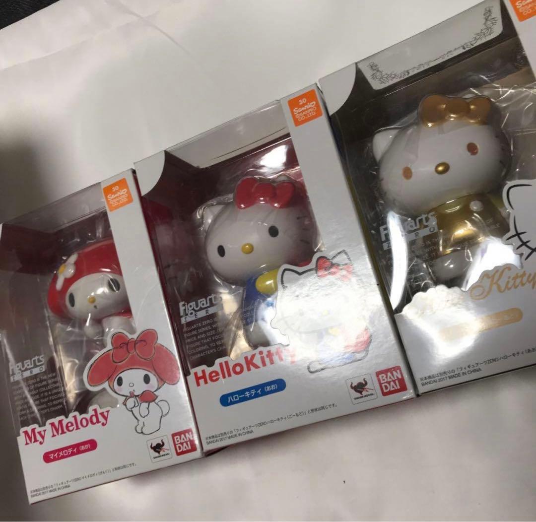 3体セット　フィギュアーツZERO ハローキティ　金、青　マイメロディ