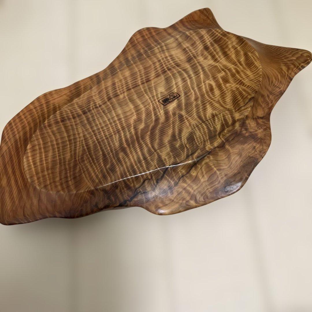 レア　屋久杉　菓子皿　虎杢