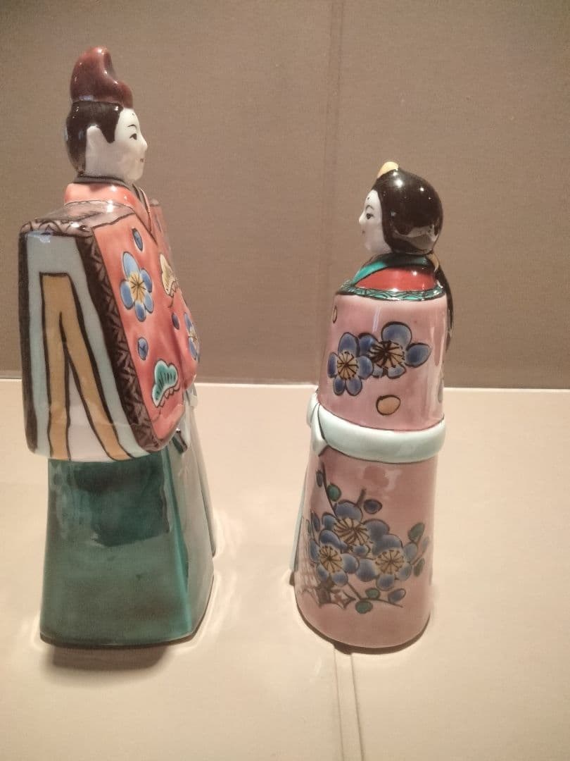 高級　九谷焼　立雛人形　良品です