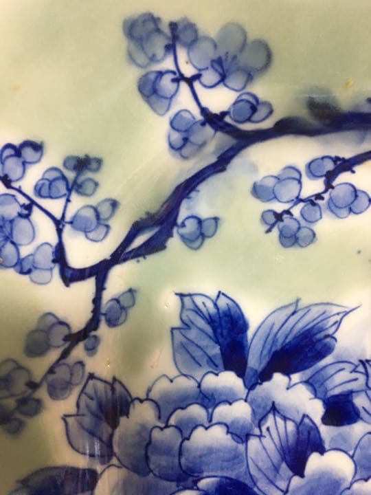 青磁 牡丹の花籠