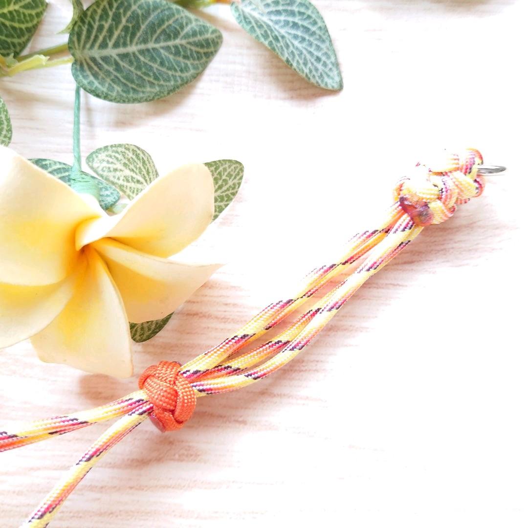 パラコード首輪　太めハーフチョーク　スマイルコンチョ付　中型犬　№080