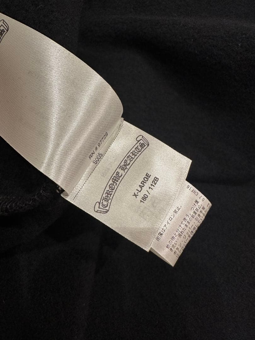 【新品正規品】新作希少クロムハーツ ジップパーカー 黒/ピンク　XLサイズ