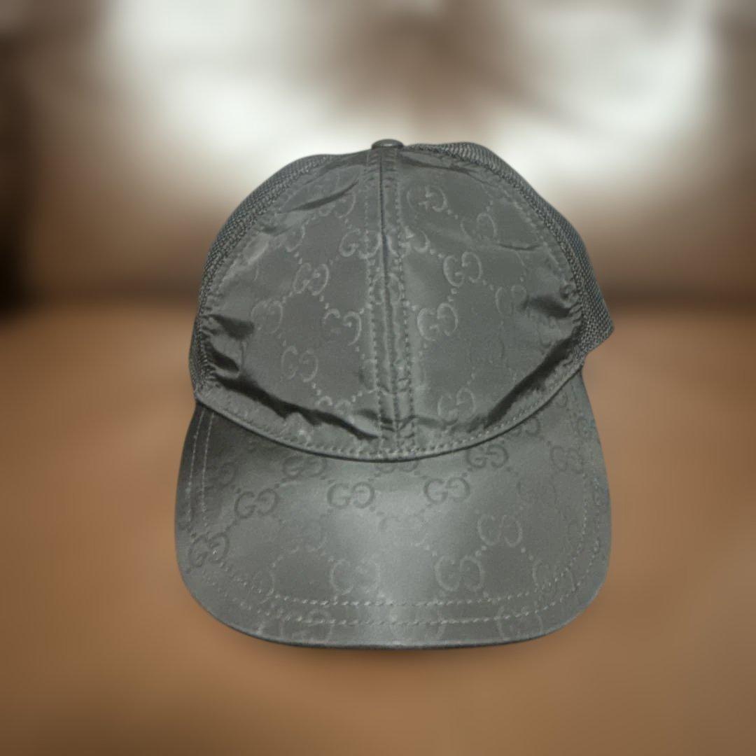 GUCCI GGパターン キャップ ブラック