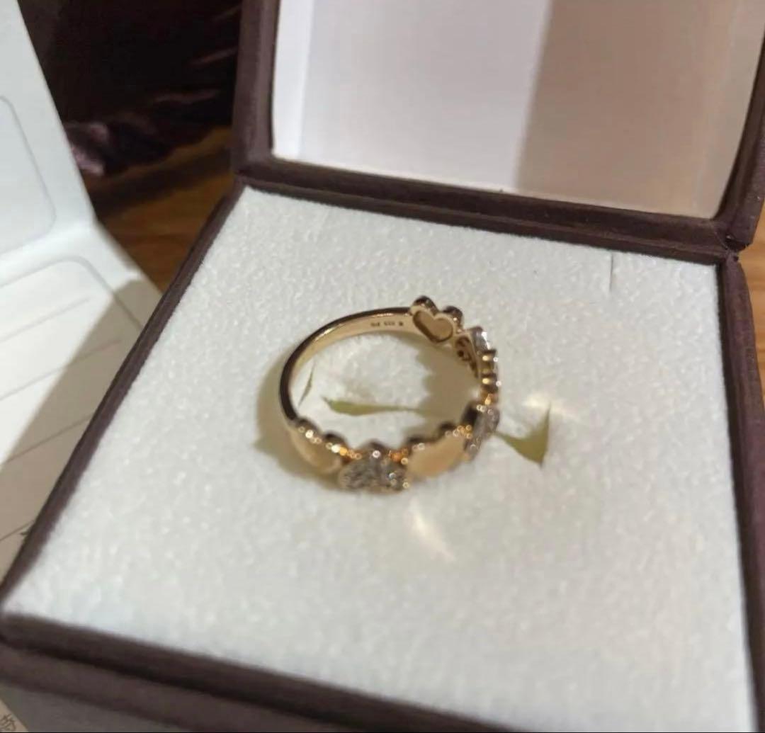 ＊専用です 美品　ミルフローラ　ピンクゴールド　ハート指輪