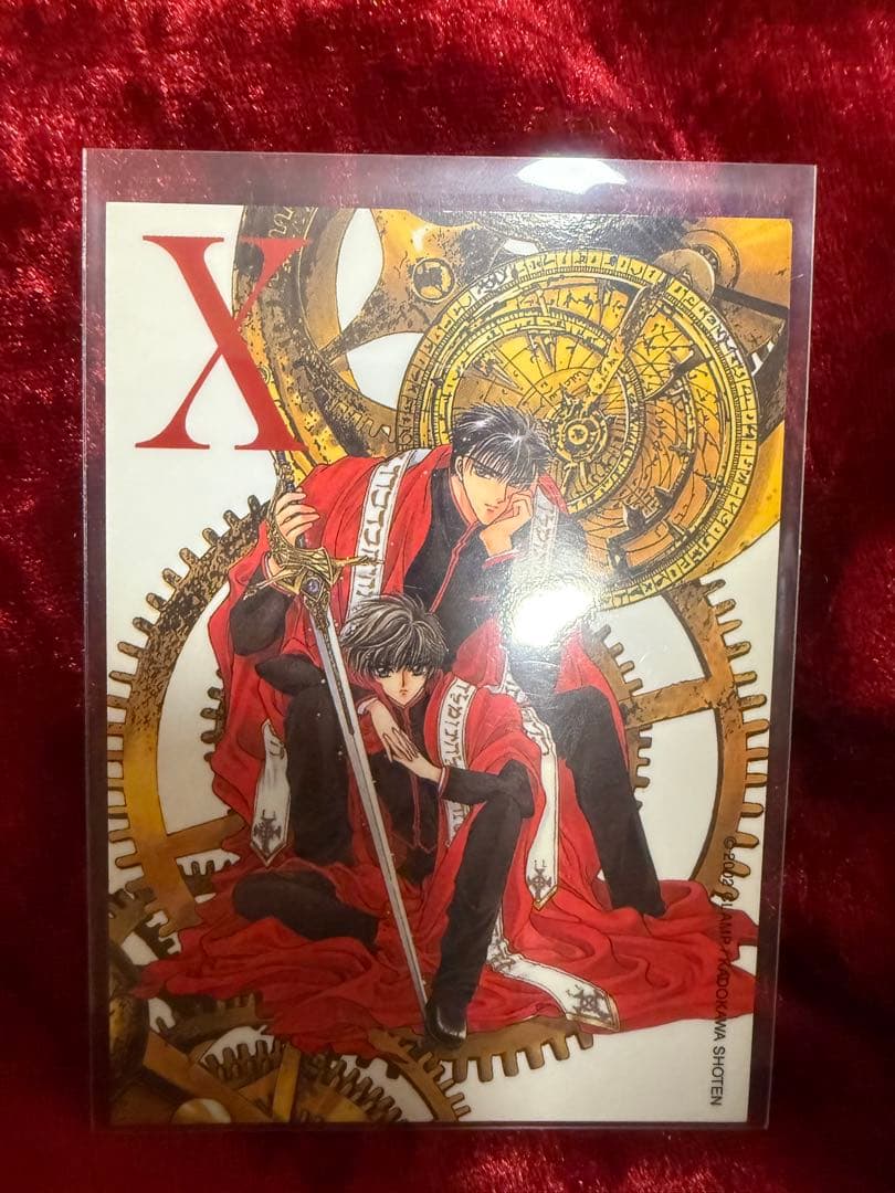 CLAMP X プロモーションカード X3 司狼神威 桃生封真　原作絵　2002