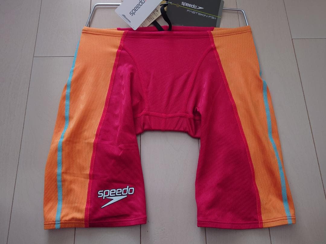 ウロコ撥水FASTSKIN-FSⅡオレンジ×レッド ファーストスパッツ M競パン