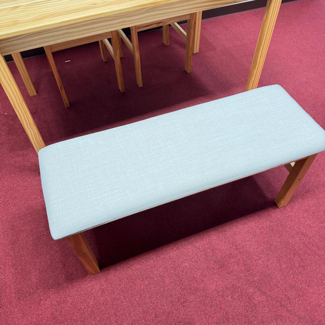 東京23区送料無料　美品4点ダイニングセット　ベンチ付き　オーク色