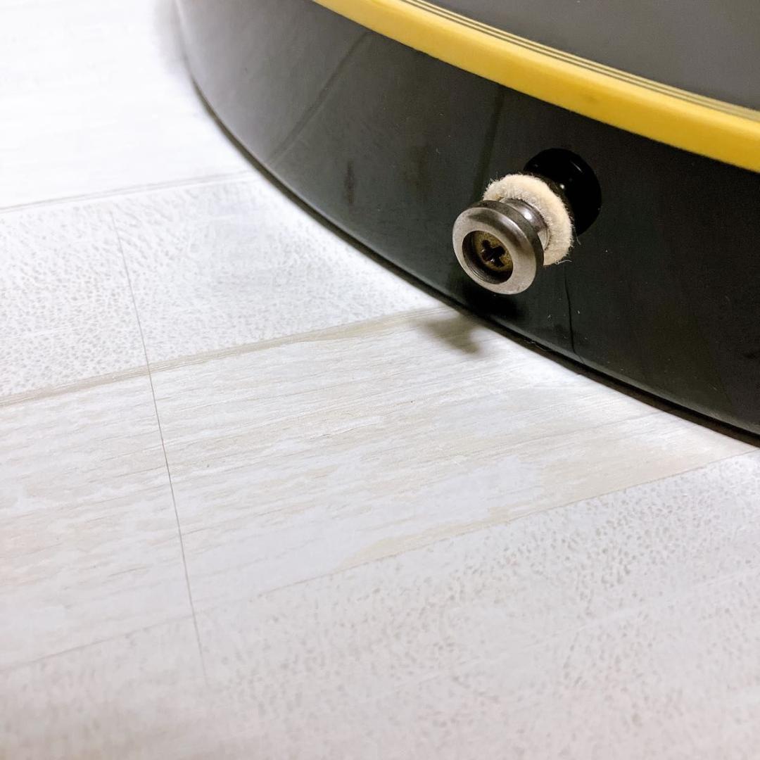 グラスルーツ レスポールカスタム エレキギター ブラック ゴールド 弦楽器