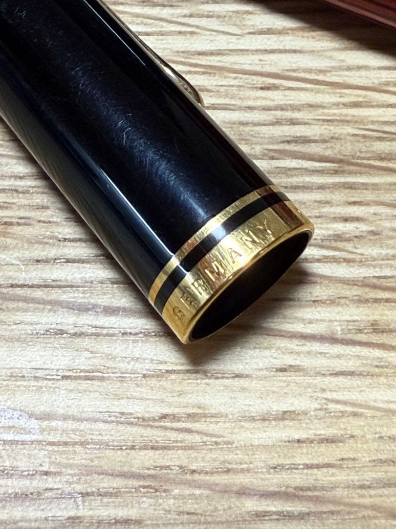 ペリカン　スーベレーン　赤縞　14C 585 万年筆　ヴィンテージ筆記具　ドイツ