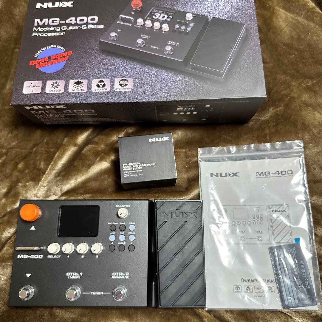 NUX MG-400 マルチエフェクター ギター&ベース 中古品