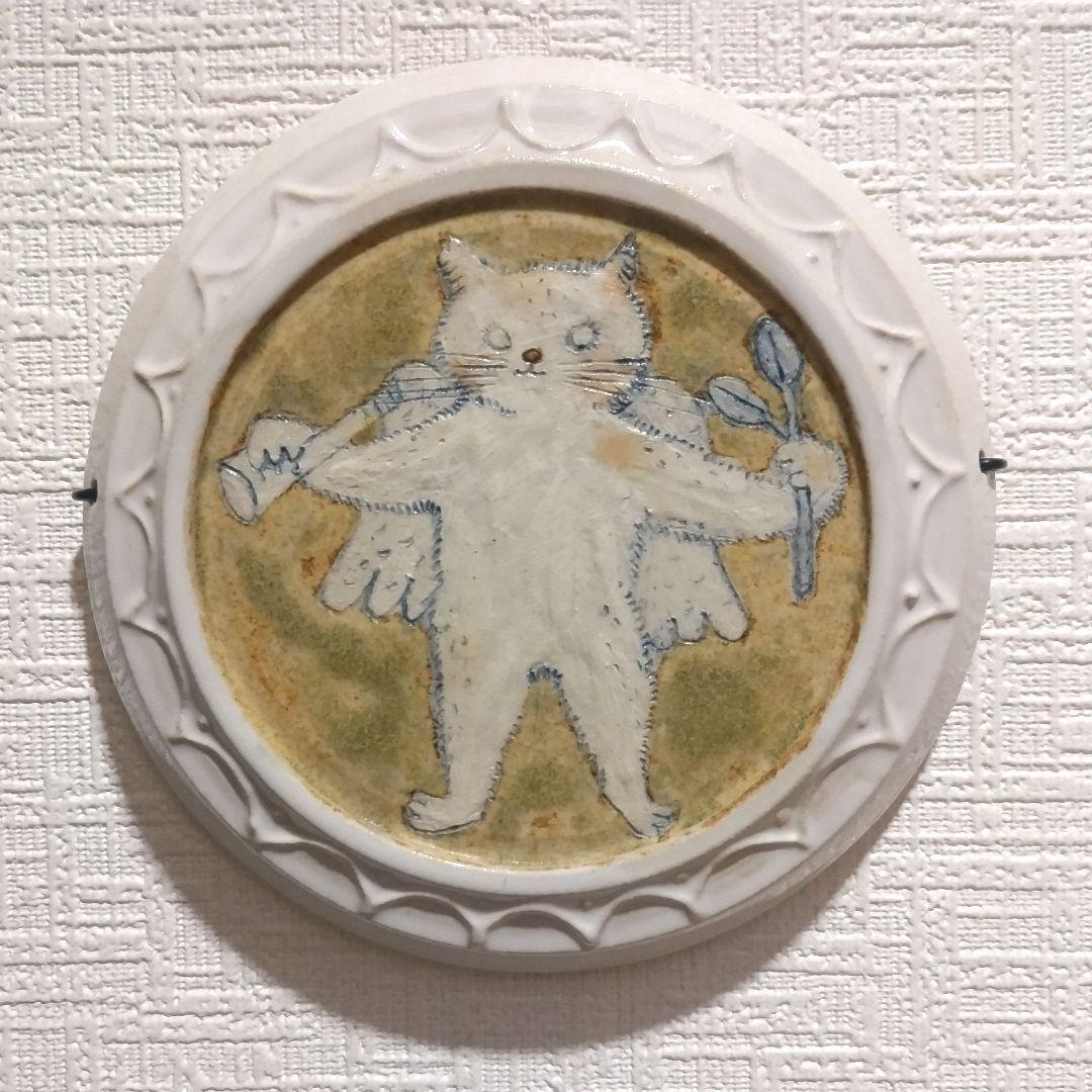 くぼともこさん　天使の猫ちゃんの壁掛け　コンガリ舎