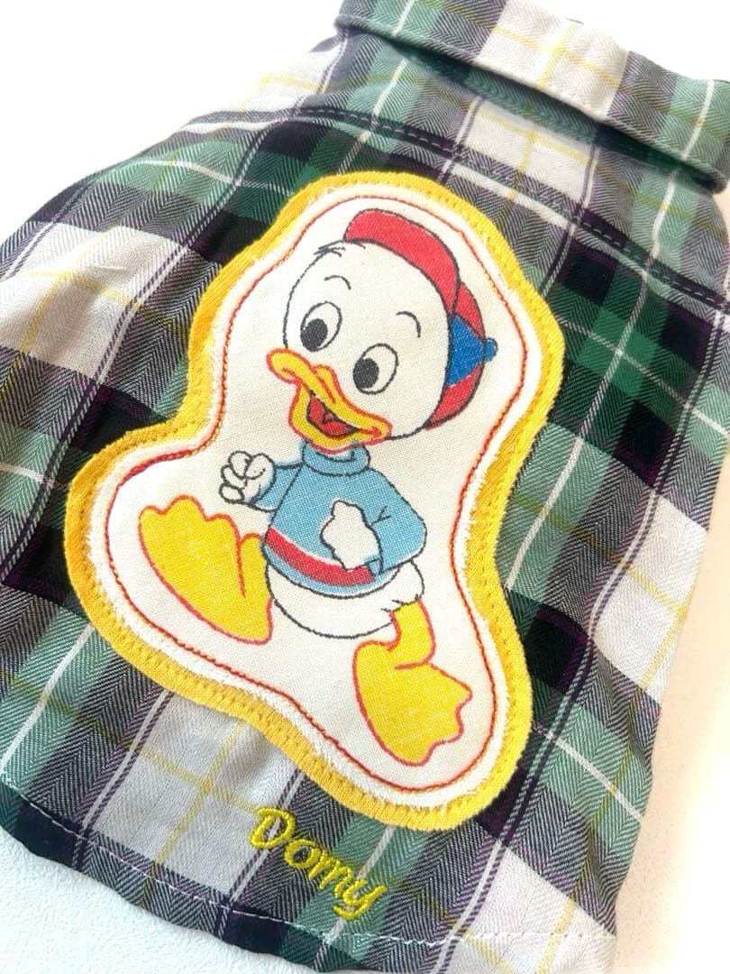 AtelierGG☆新品未使用ヴィンテージ ドナルドダック　タータンチェックS