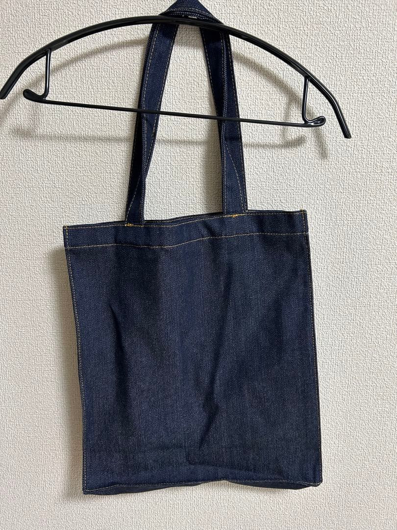 カセットテープデザインデニムトートバッグ