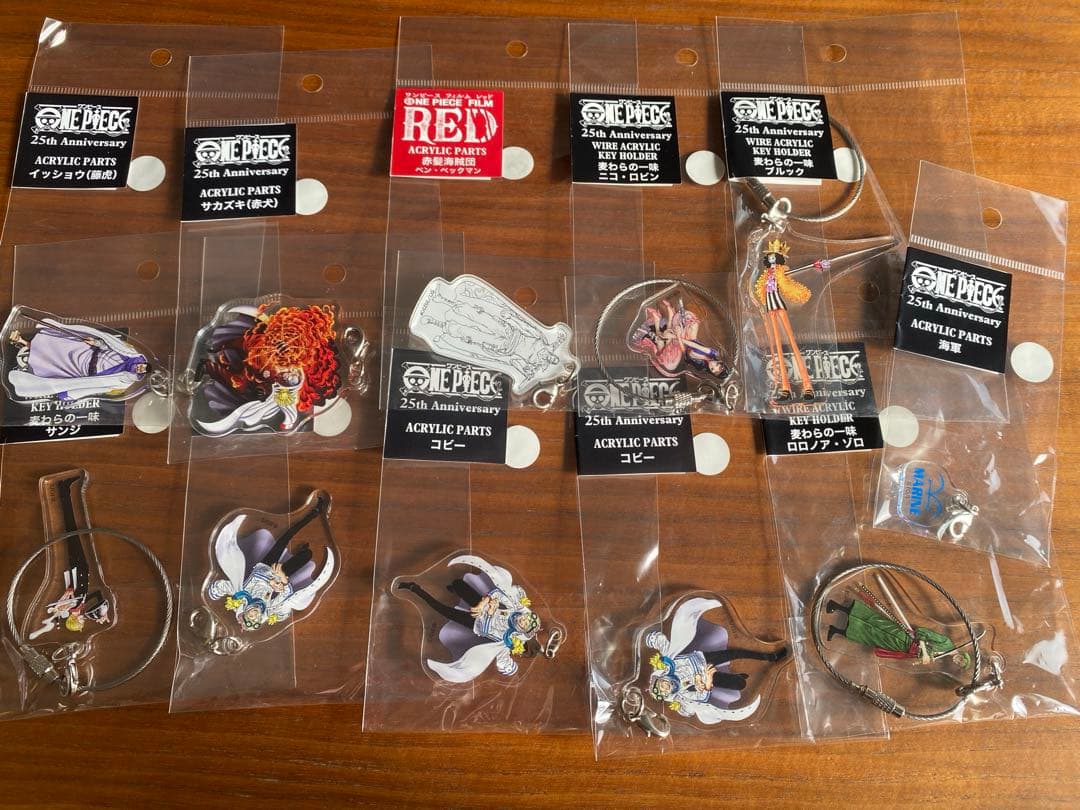 ワンピース ONE PIECE 25th アクリルパーツ　セット　まとめ売り