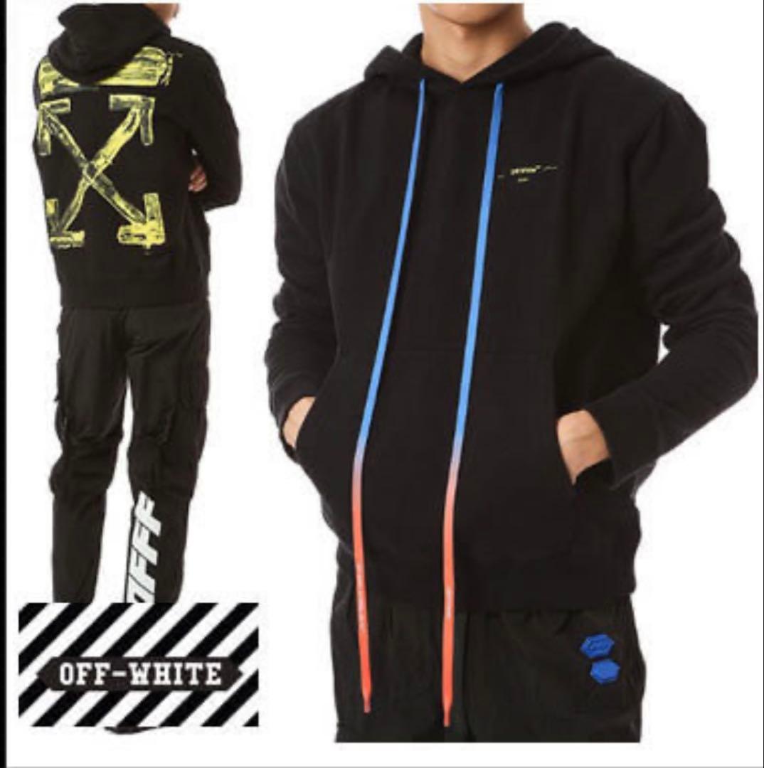 ブリングバン オフホワイトOFF-WHITEクロスアローパーカー