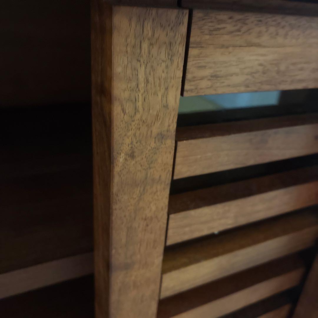 m*h様 ナチュラルウッド テレビ台 格子デザイン