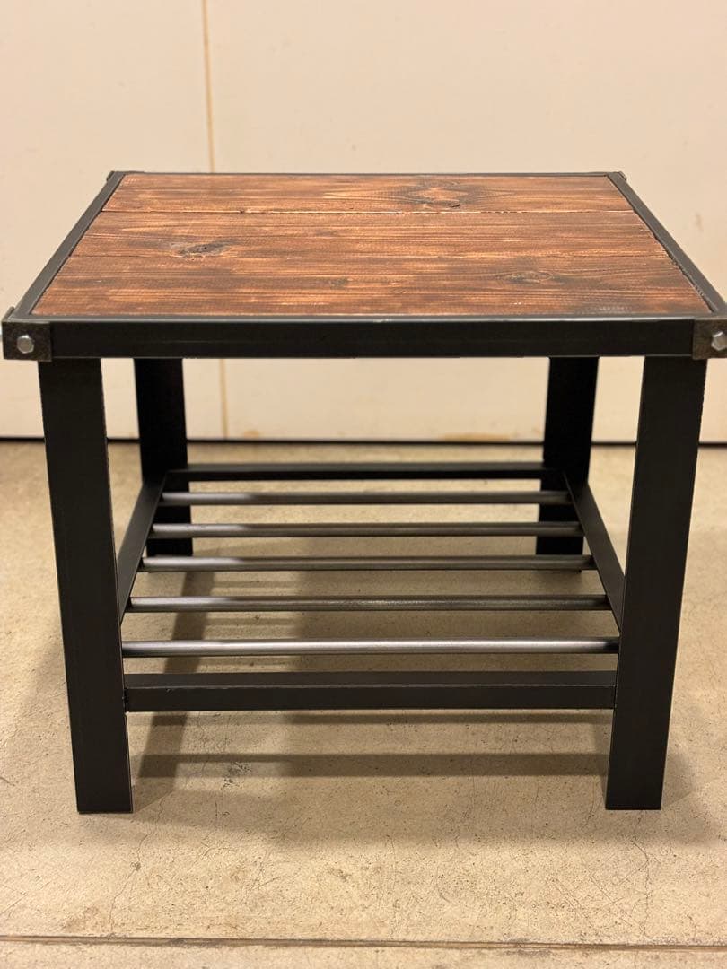 【アイアン×ウッド・サイドテーブル】