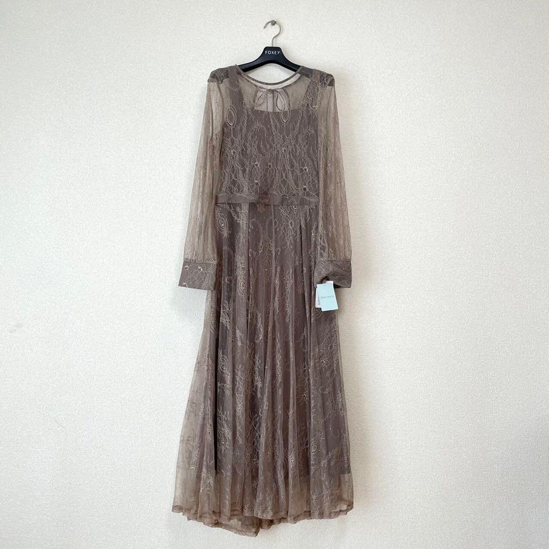 【新品未使用】AIMER ロングレース 2way パーティードレス