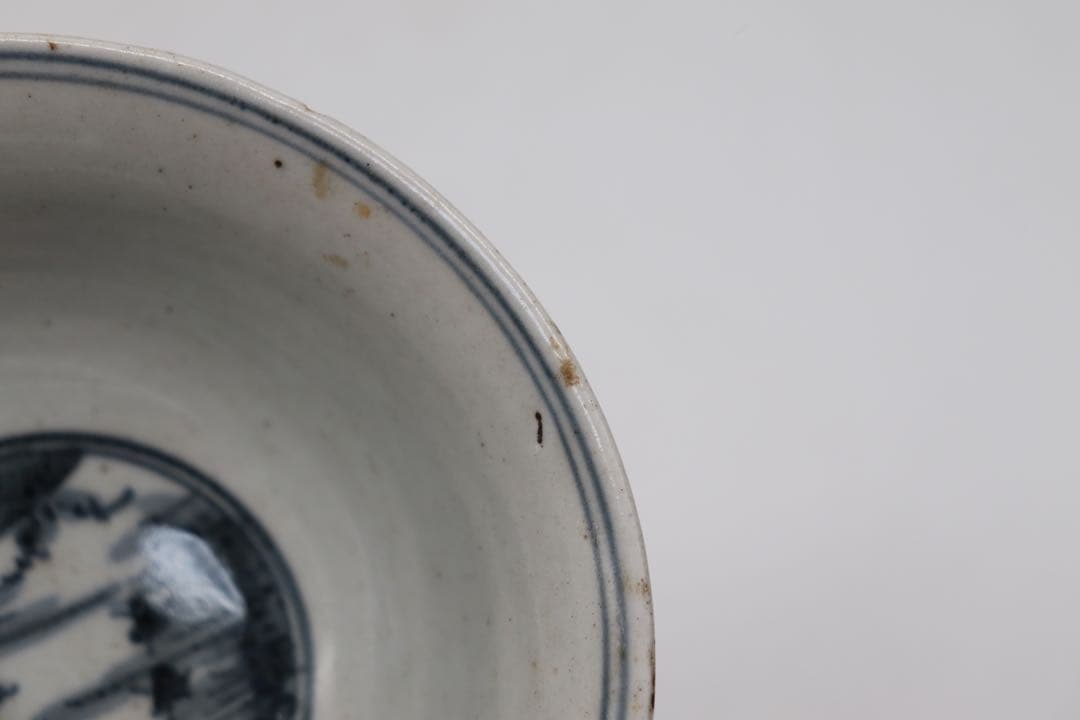 中国　染付お碗　木箱入　送料込み0311